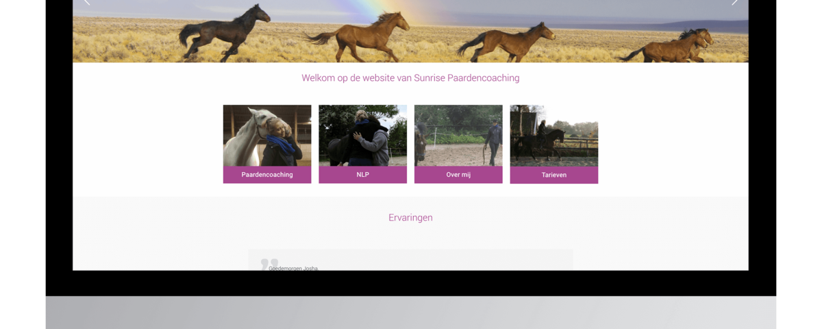 Website laten maken door Sunrise Paardencoaching