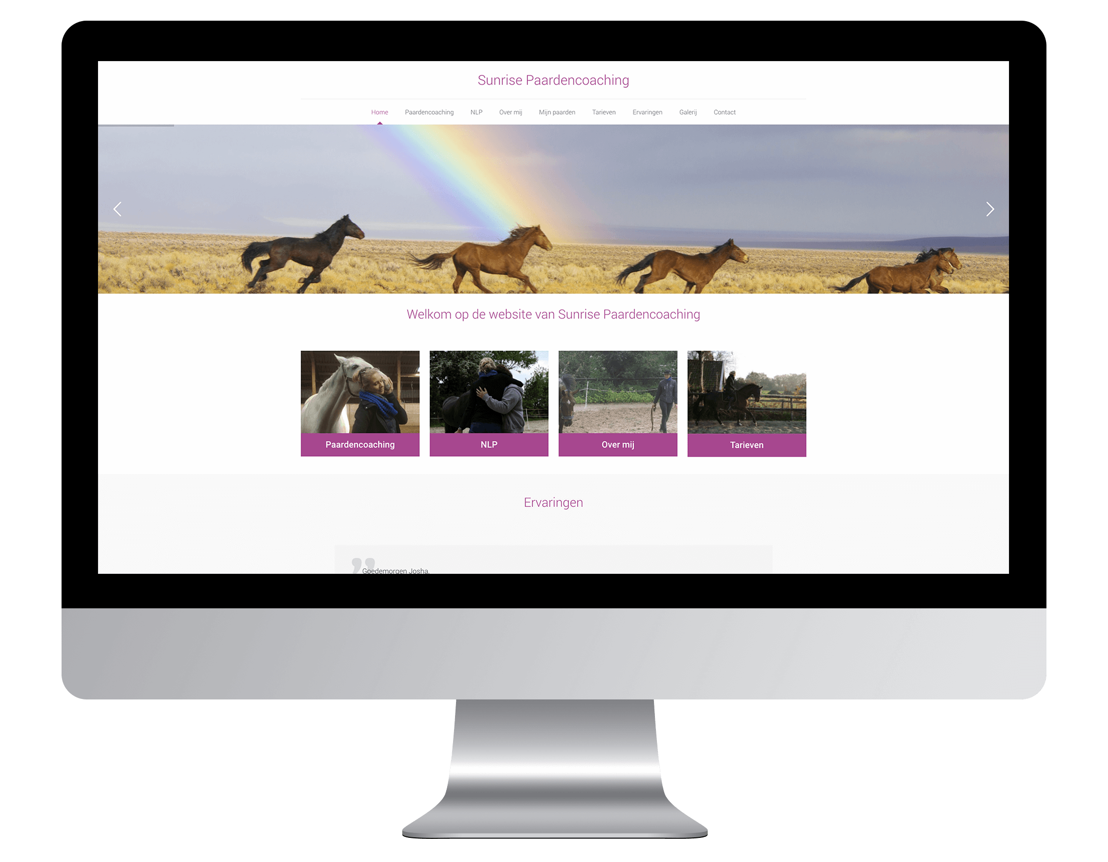 Website laten maken door Sunrise Paardencoaching