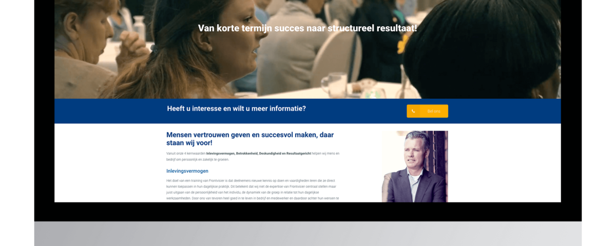 Een website laten maken door Frontvisier