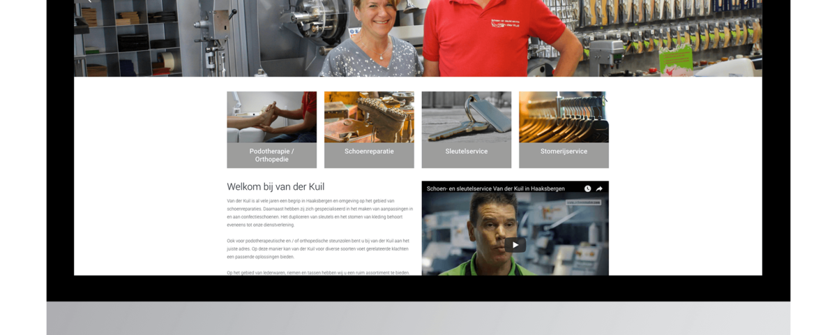 Een website laten maken door Podotherapie Van der Kuil