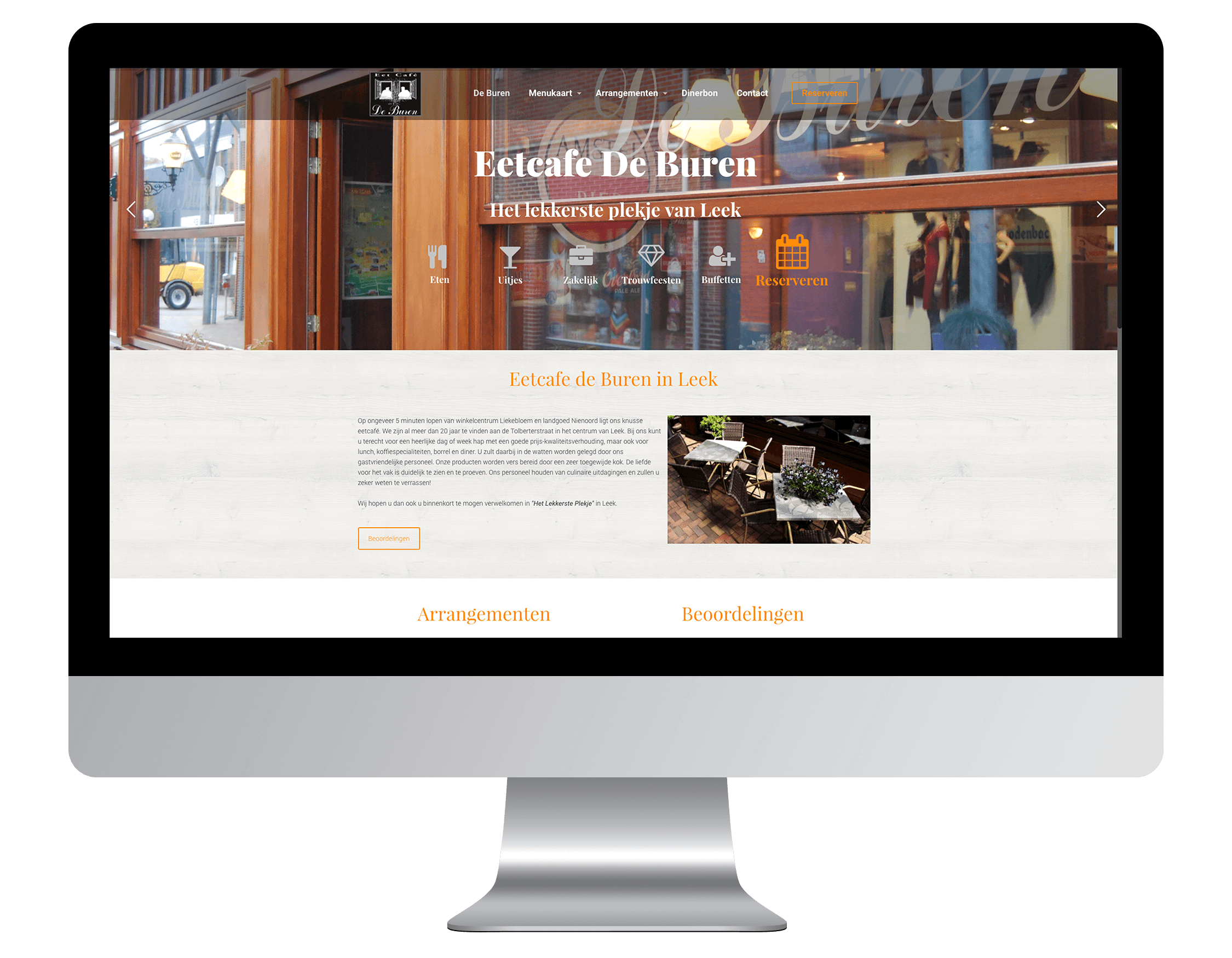 Een nieuwe website laten maken door Eetcafe De Buren