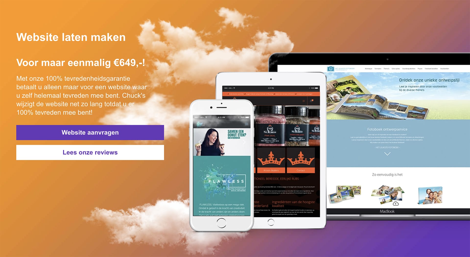 Voorbeeld algemene voorwaarden webshop  Chuck's Webdesign