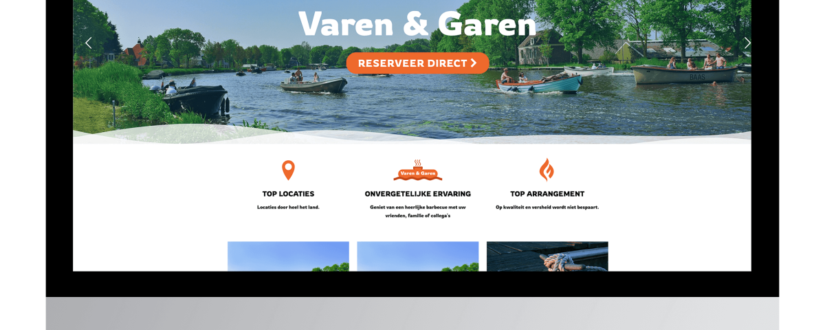 Website van Varen en Garen