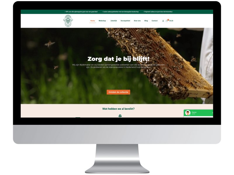 Webshop van Bijdemaker gemaakt door Chucks