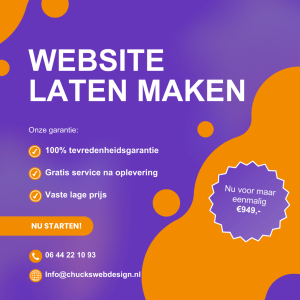 Post van Chucks over het maken van een website