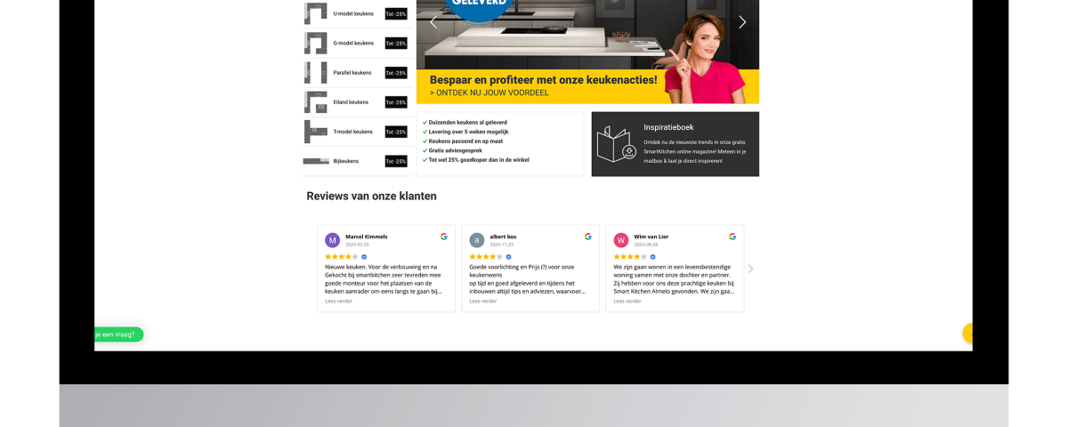 Mockup van een WooCommerce webshop – webshop laten maken Chuck's