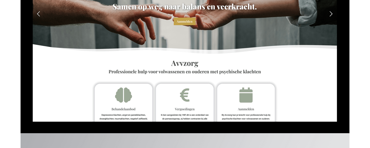 Nieuwe website laten maken voor AVV Zorg